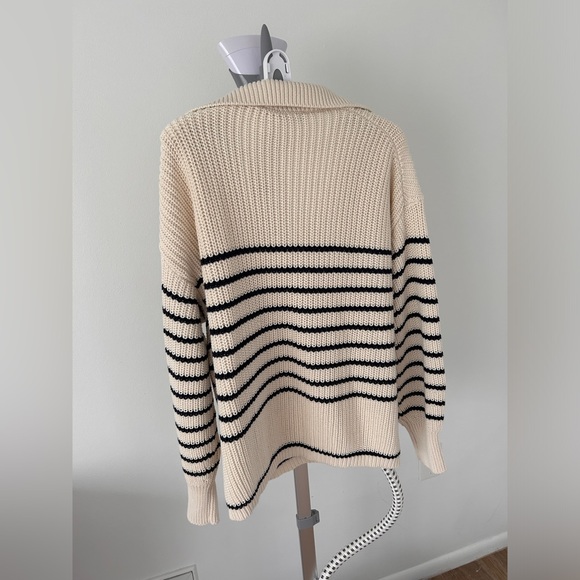 NWT Zara Oversized Knit Polo Sweater - Picture 5 of 10